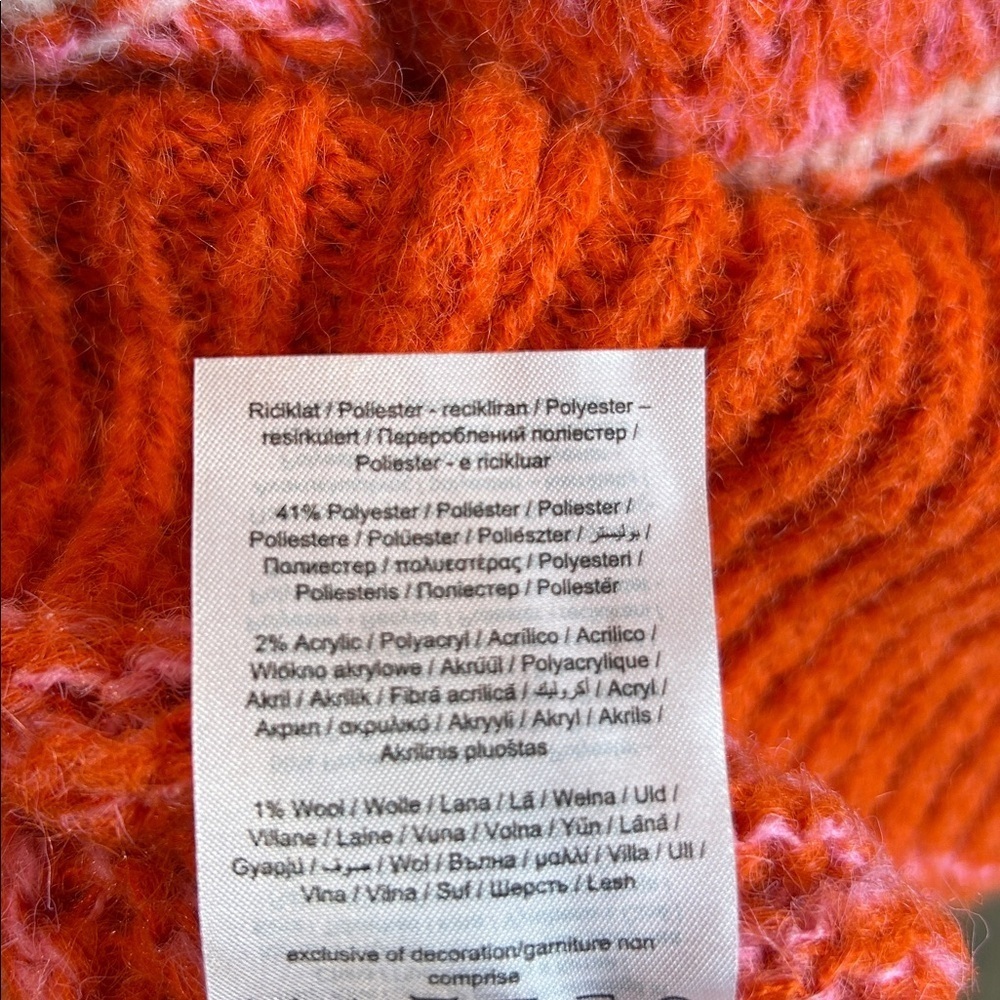 Vero Moda Vibrant Orange Knit Sweater, VERO MODA Sweater 'KAMMA' in Orange SizeM - Picture 10 of 11